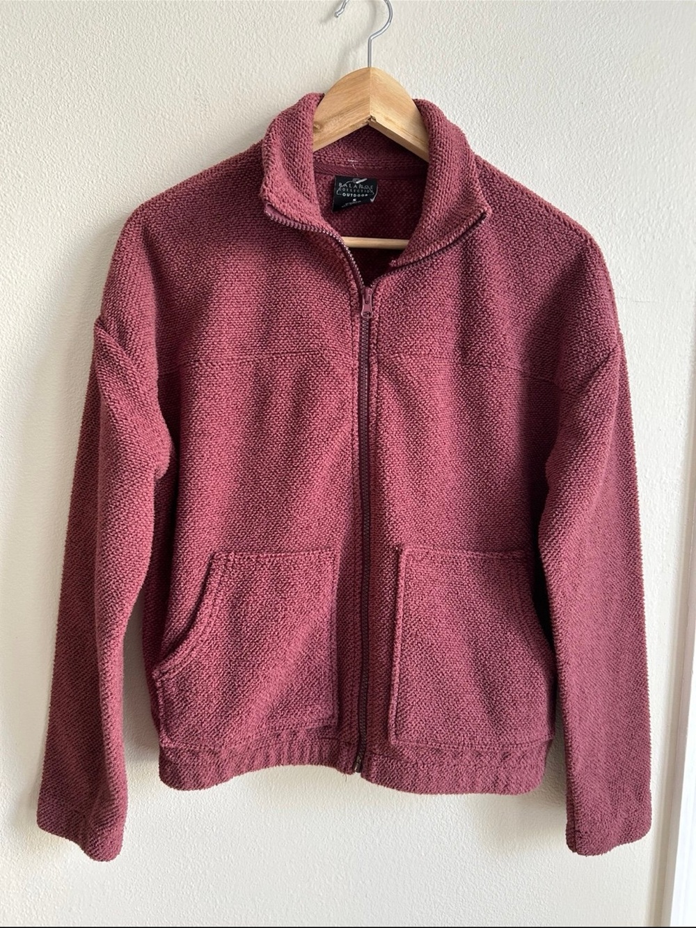 Balance Collection Outdoors Full Zip Fleece Jacket Two front pockets Size S